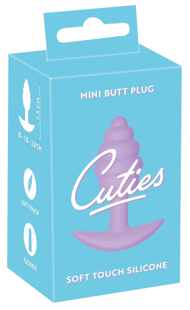 Cuties Mini Butt Plug - szilikon anál dildó - lila (2