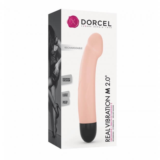 Dorcel Real Vibration M 2.0 - akkus vibrátor (natúr)