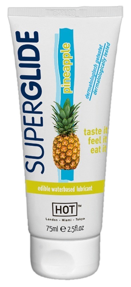 HOT Superglide Ananász - ehető síkosító (75ml)