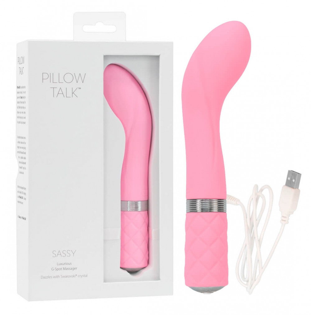 Pillow Talk Sassy - akkus G-pont vibrátor (pink)