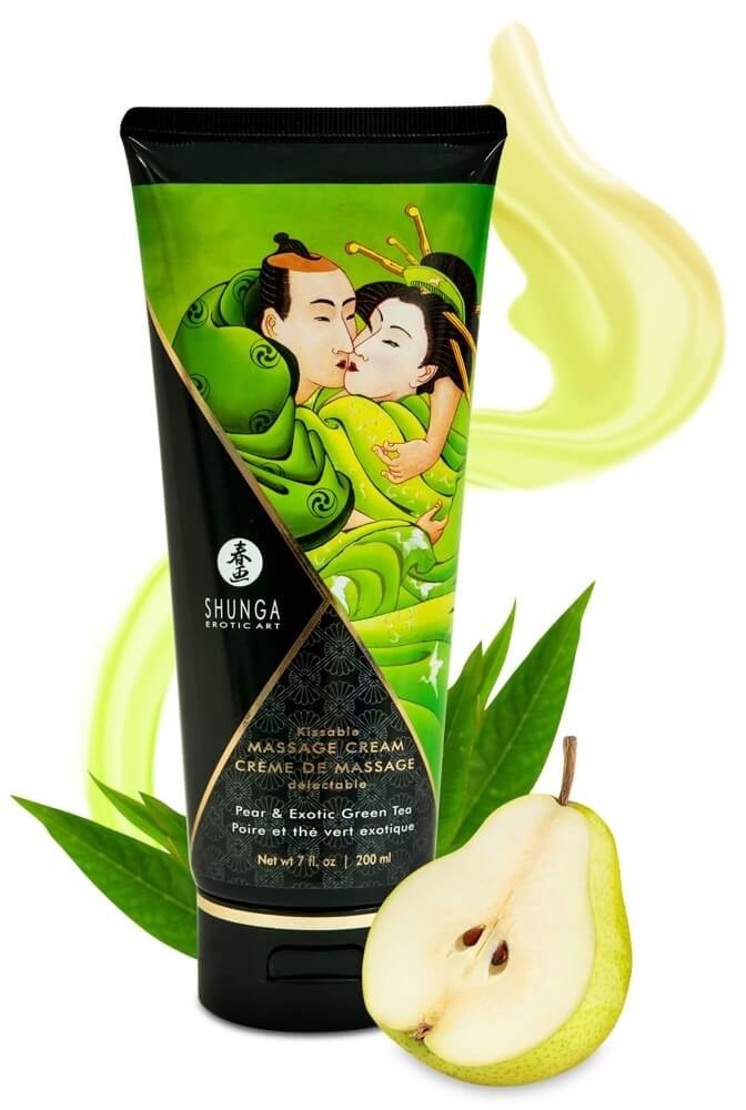 Shunga - masszázs krém - körte (200ml)