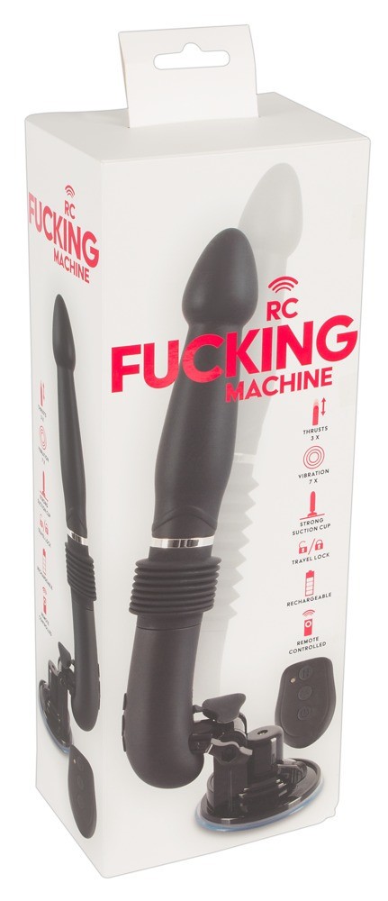 You2Toys - RC Fucking Machine - akkus lökő vibrátor (fekete)