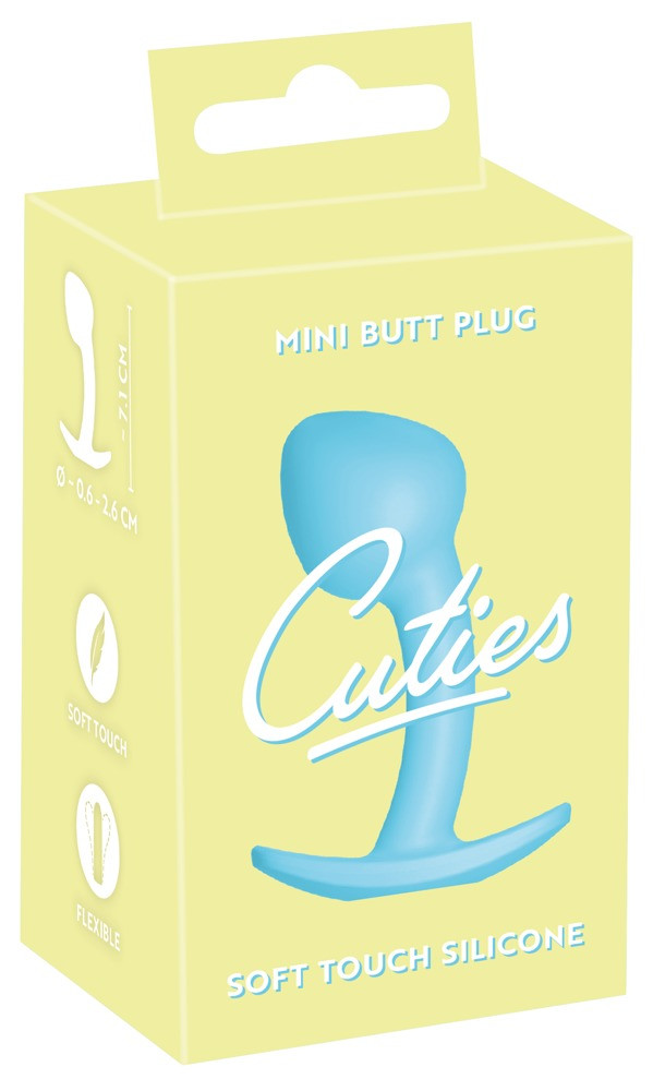 Cuties Mini Butt Plug - szilikon anál dildó - kék (2