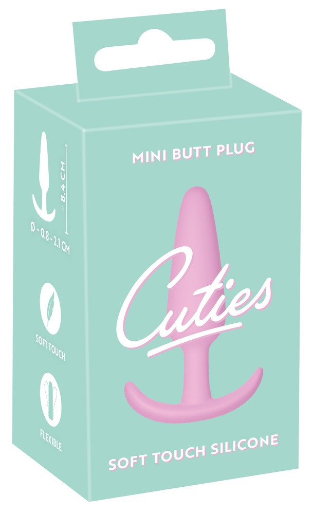 Cuties Mini Butt Plug - szilikon anál dildó - pink (2