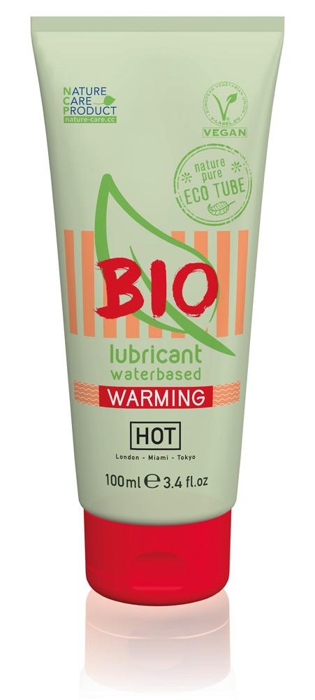 HOT BIO Warming - melegítő hatású vegán vízbázisú síkosító (100ml)