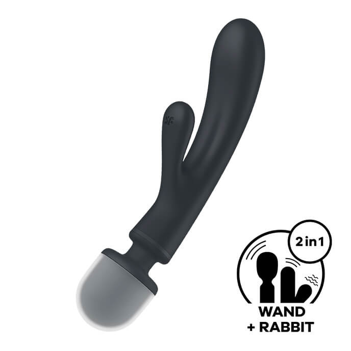 Satisfyer Triple Lover - G-pont és masszírozó vibrátor (ezüst)