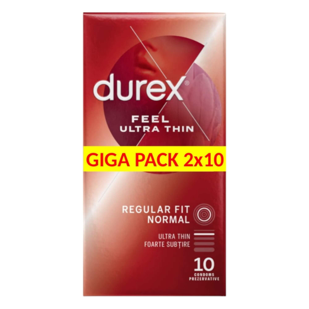 Durex Feel Ultra Thin - ultra élethű óvszer (2x10db)