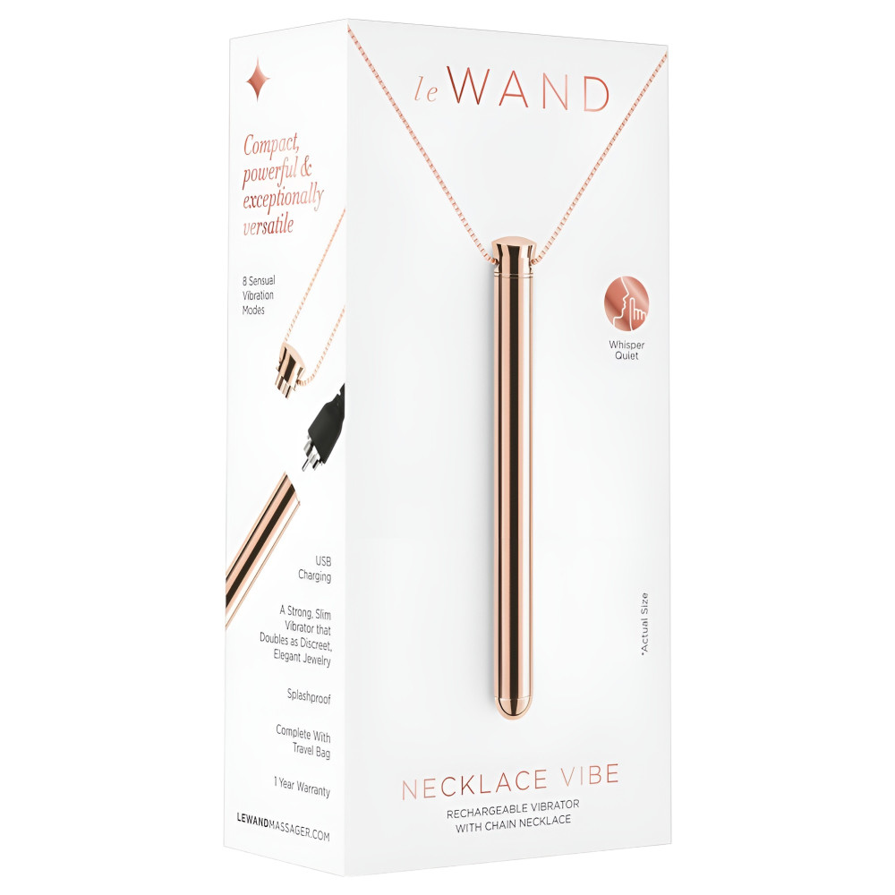 le Wand - luxus vibrátor nyaklánc - (rose gold)